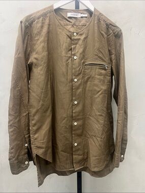 Native Brown Casual Button Down Shirt